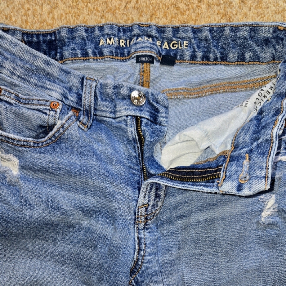 American Eagle Blue Denim Jeans size 4 - Picture 3 of 4